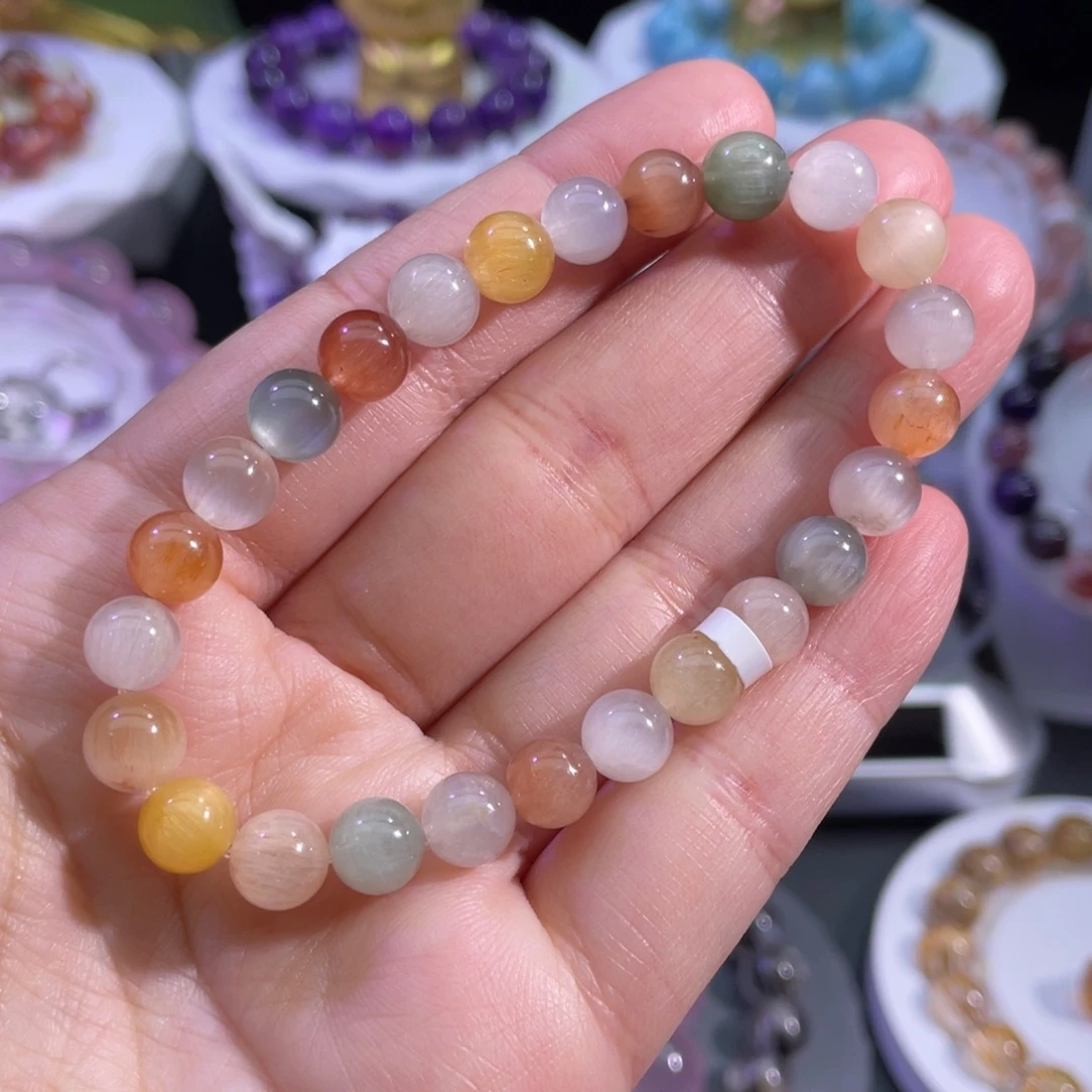 未镶嵌水晶手链彩兔毛手链