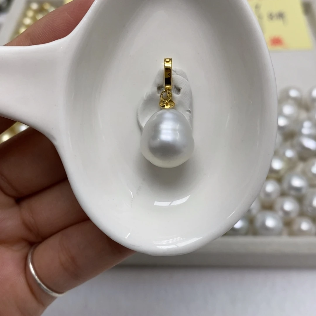 裸珠海水珍珠13.2