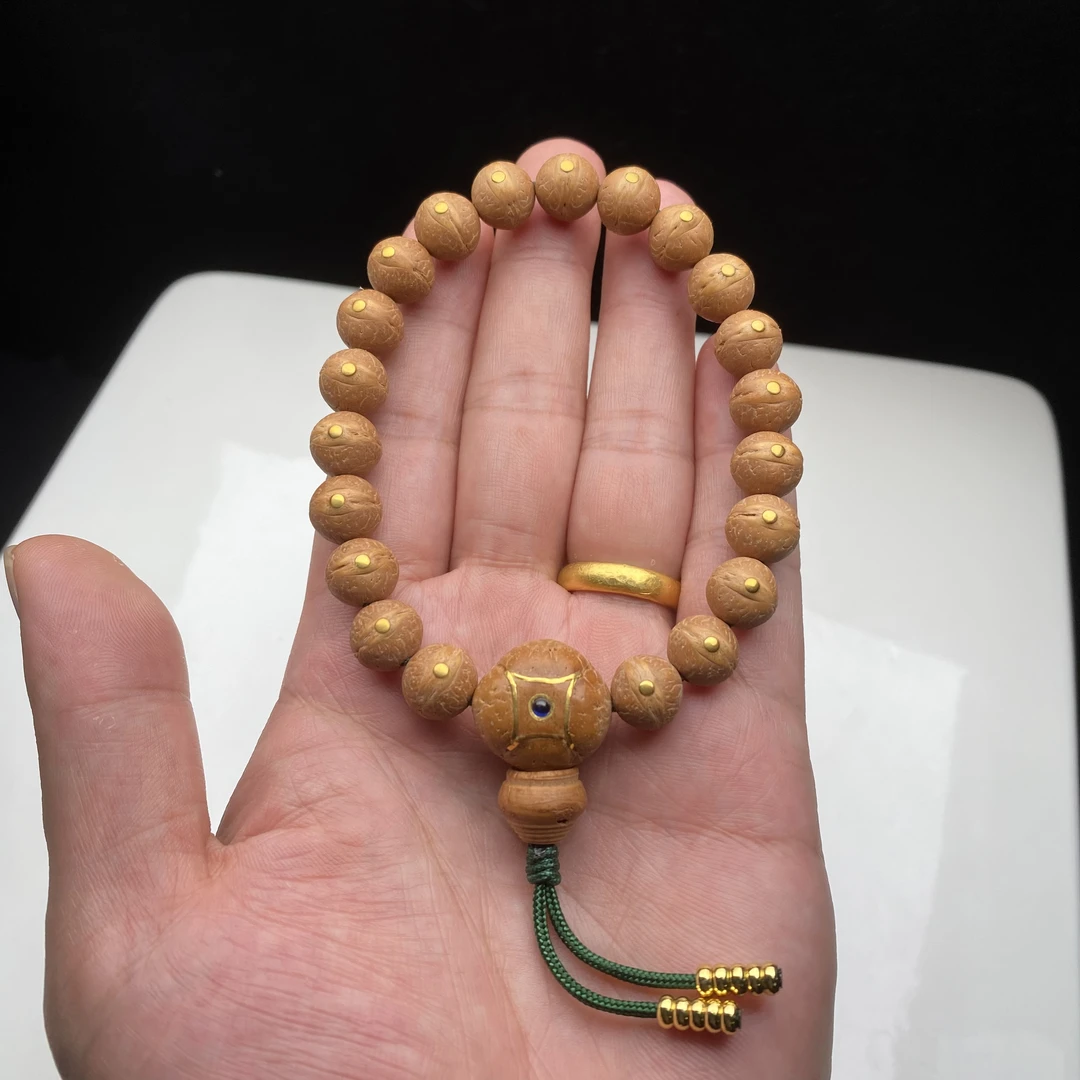 E0021实心凤眼菩提手串10.0-10.4mm高油密秒沉水高规整品质2.0钉