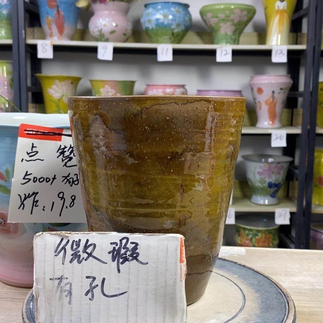 景德镇手工手绘陶瓷花盆