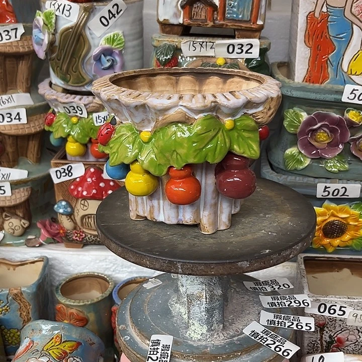 粗陶材质多肉花盆