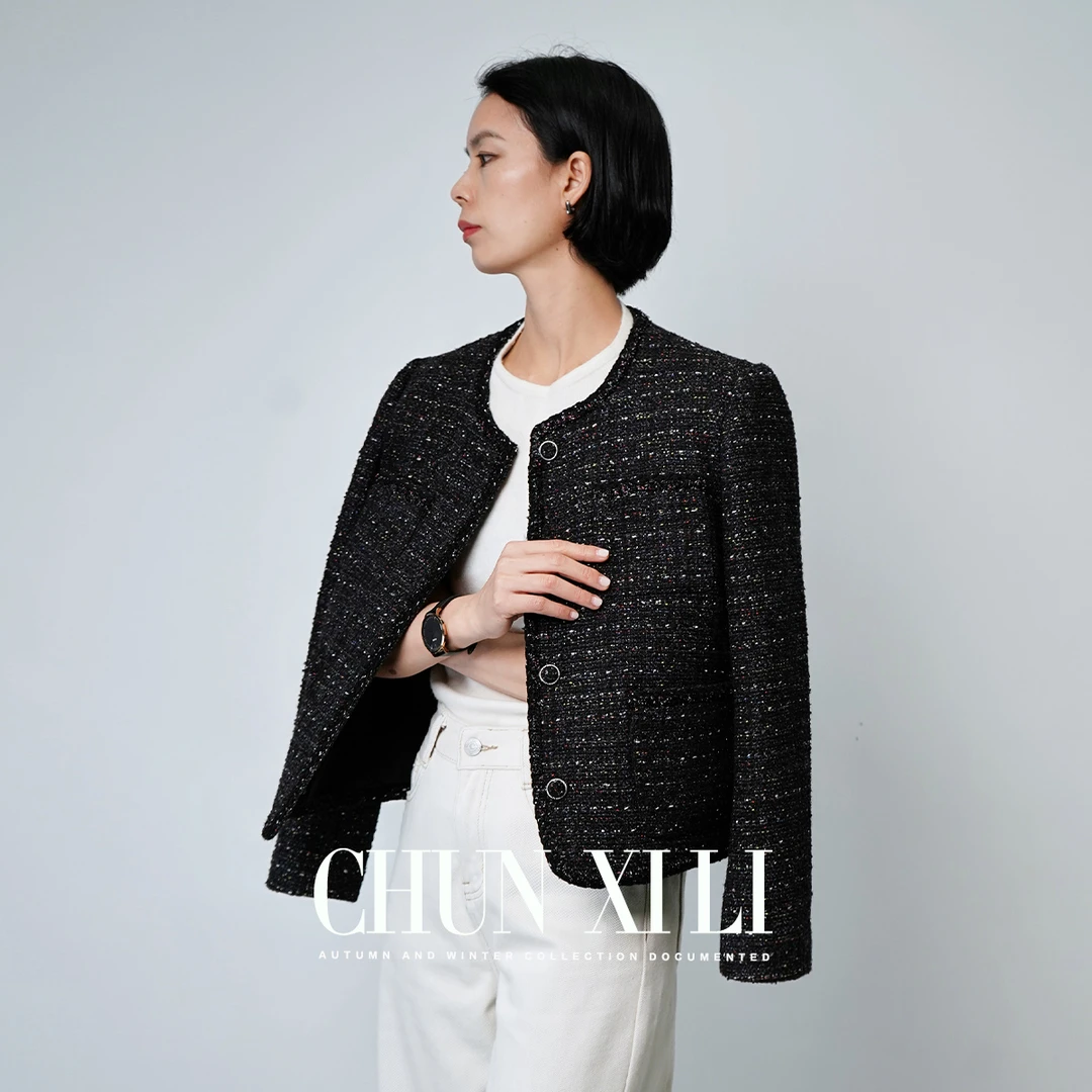 CHUNXILI/春熙里 气质小香风外套 秋冬时尚毛呢大衣D07W43051