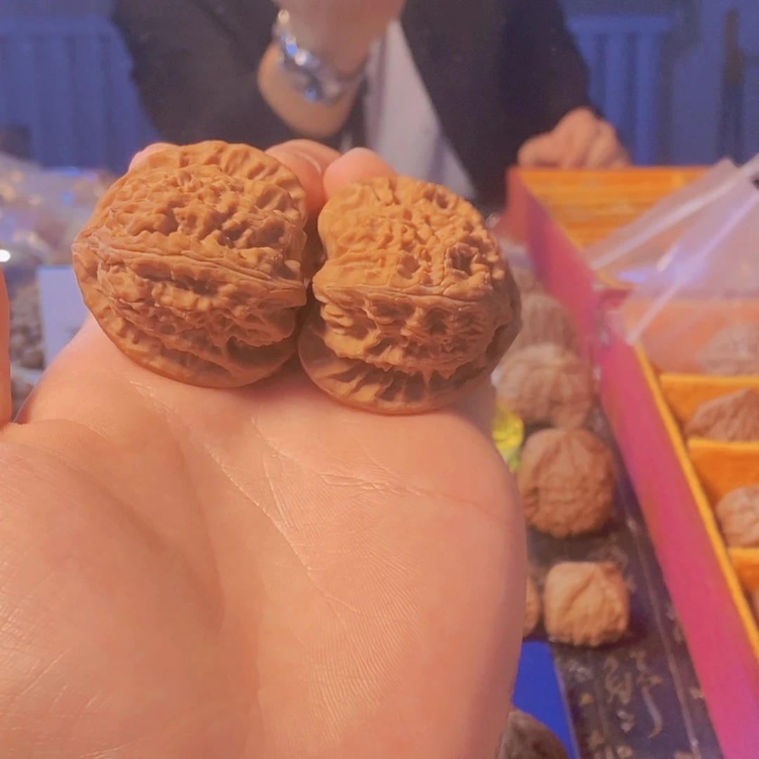 吊坠文玩核桃角白43