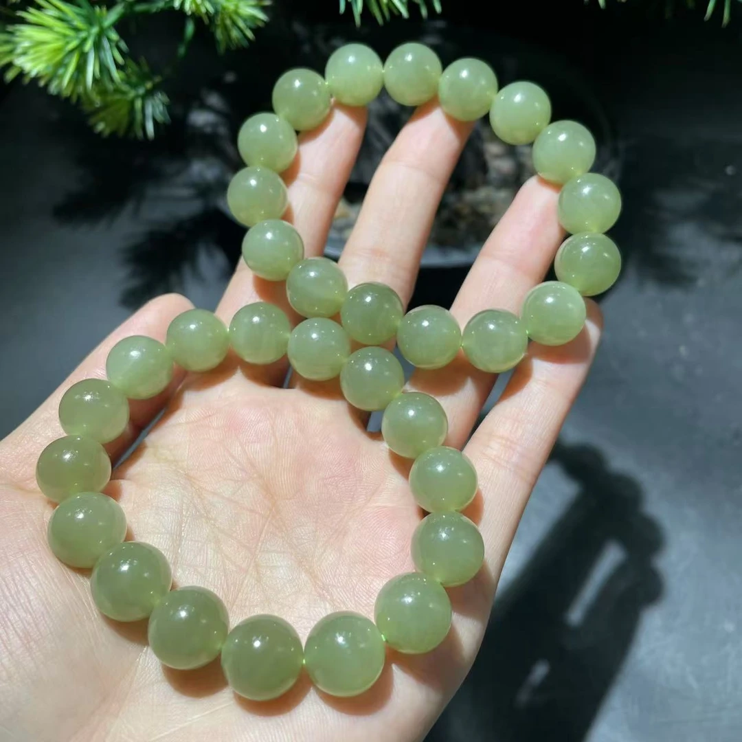 【玉经纶】-30354/Q24-和田玉手串-多样性发其一11mm/约16颗