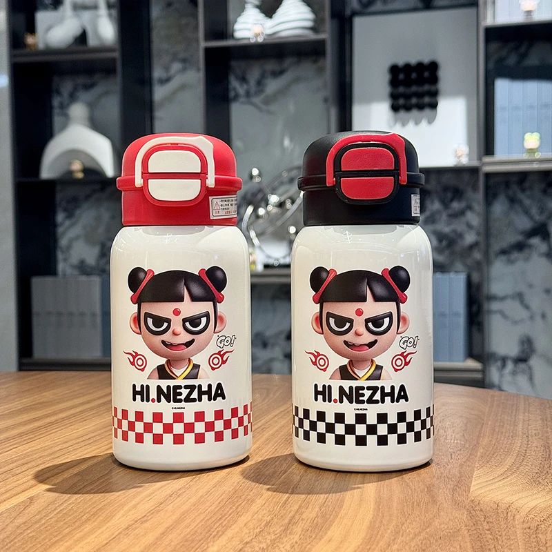 【官方正品授权】哪吒传奇双饮保温杯不锈钢便携儿童大肚水杯X01