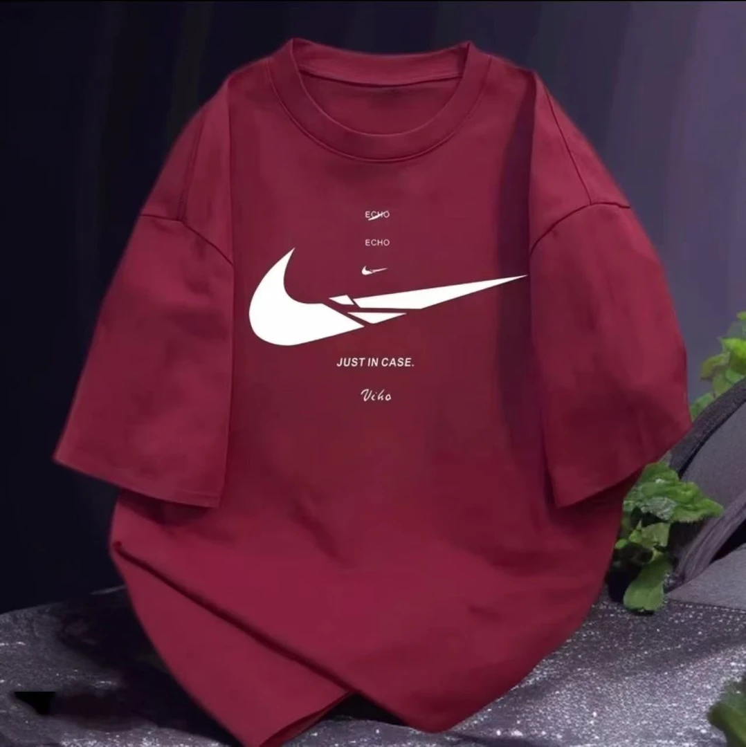 重磅新疆长绒棉夏季短袖男女休闲透气圆领印花纯棉T恤 断碎标