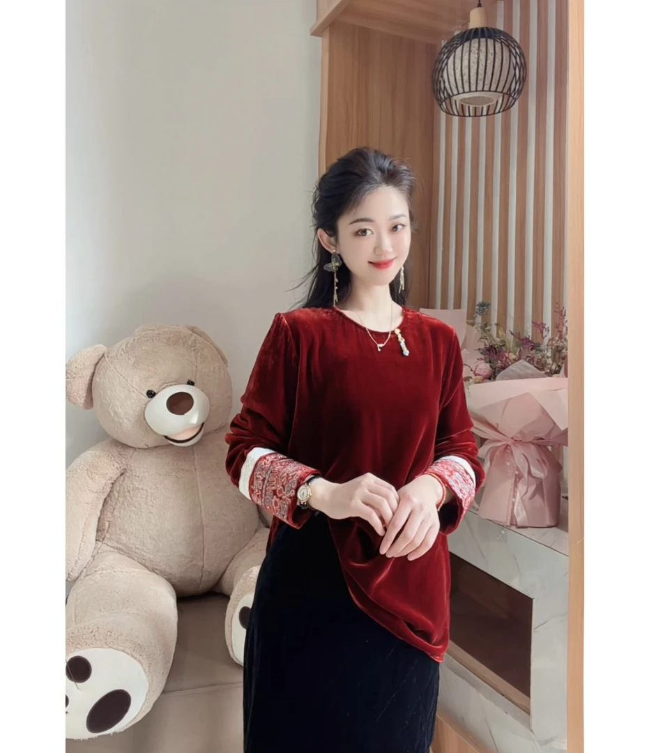 《璐璐推荐》桑蚕丝100应季新款女装百搭显白显瘦减龄上衣DY2083