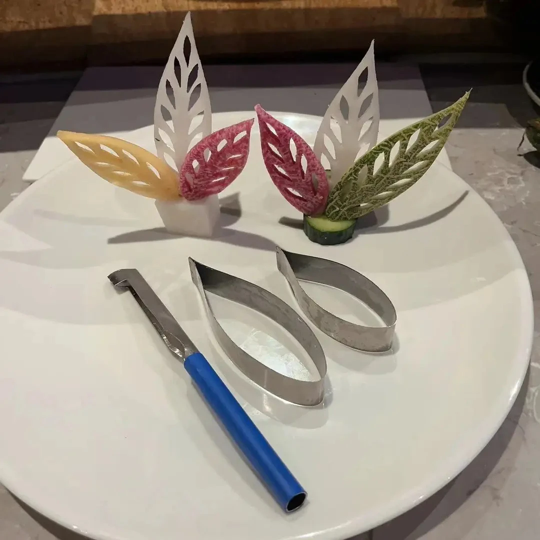 （柳叶刀3件套）柳叶花样雕刻刀不锈钢雕花酒店厨师家用diy厨房工具