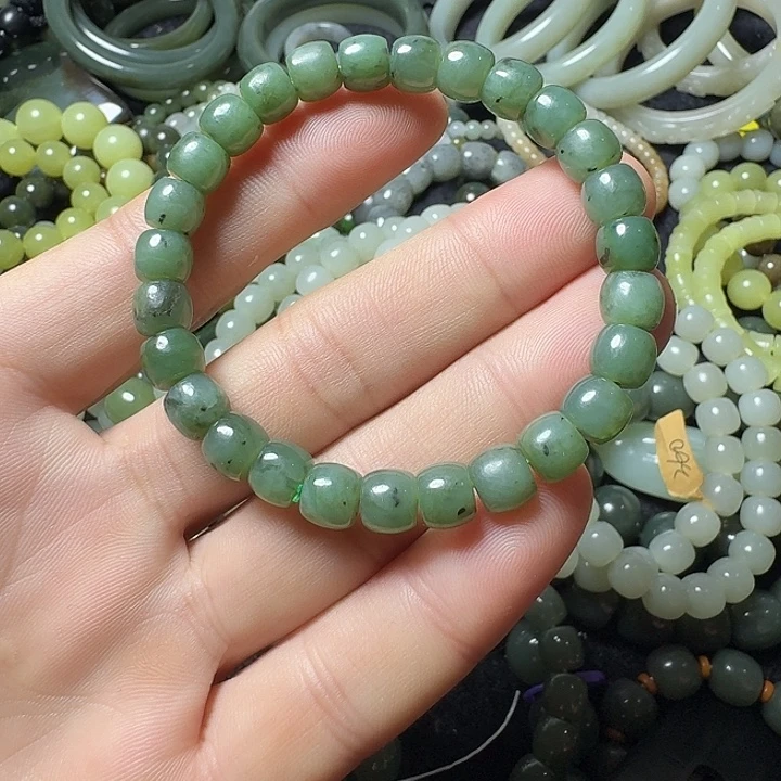 和田玉未镶嵌手链卡8