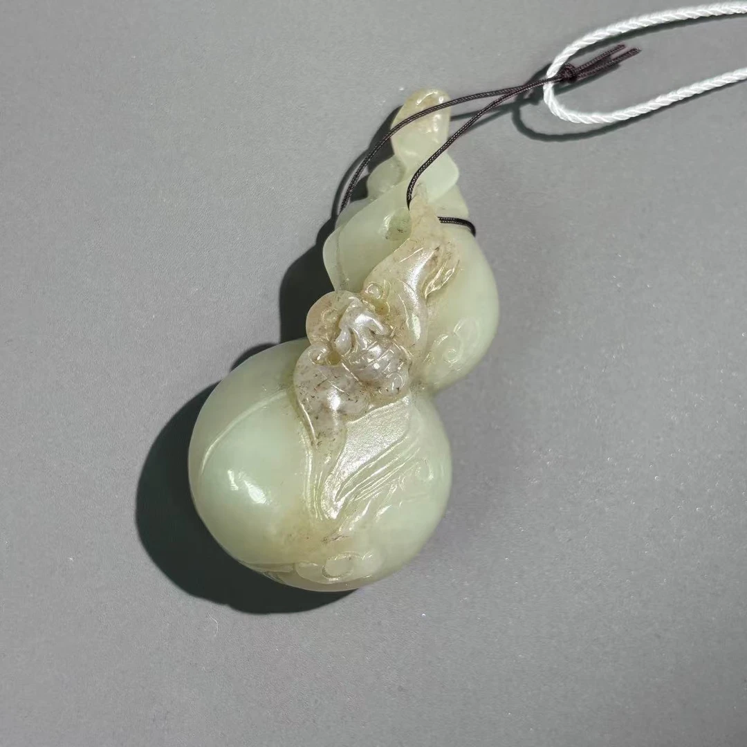 清代和田玉葫芦把件LM