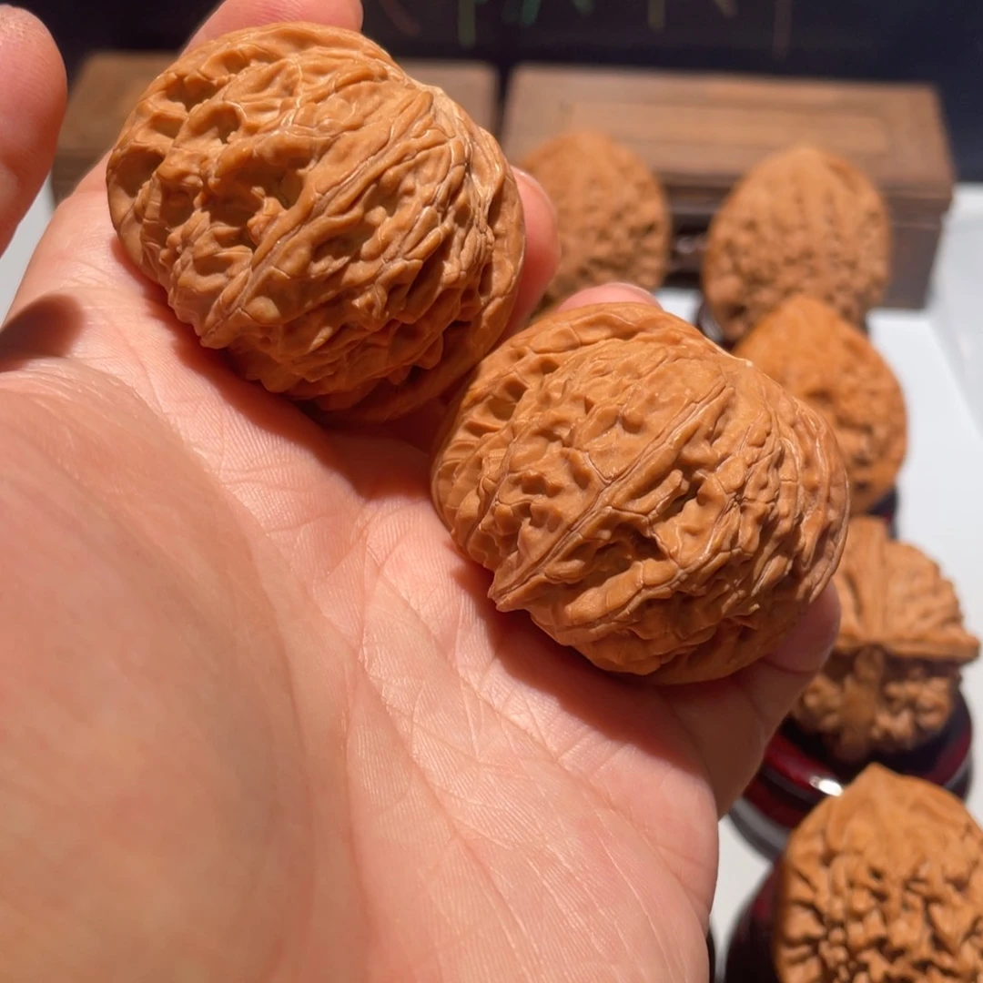 文玩核桃把件羊**1磨盘43全品
