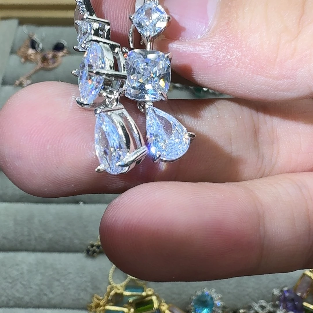 托帕石戒指银S925镶嵌