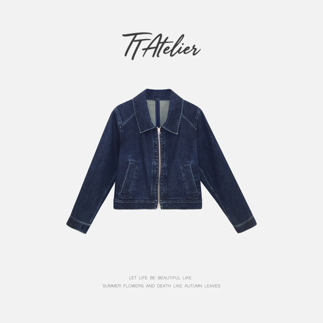 TT设计师【搁浅】日系高级感复古腔调短款牛仔外套TT190837