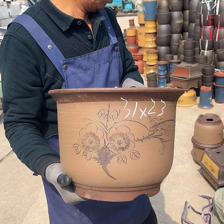 紫砂紫砂花盆也在