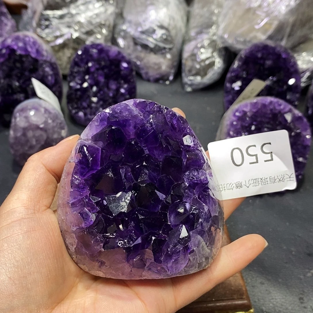 紫晶珠宝半成品未镶嵌