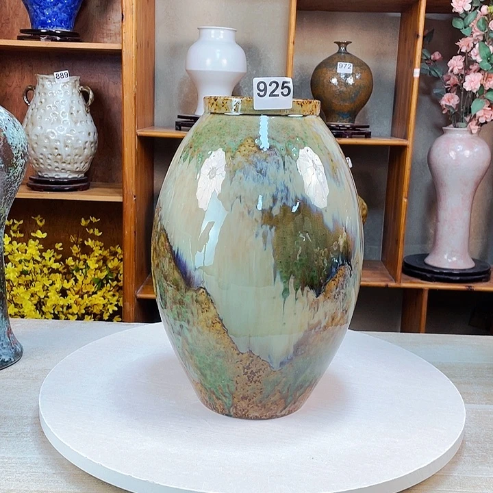 摆件八**财925 景德镇陶瓷艺术精品