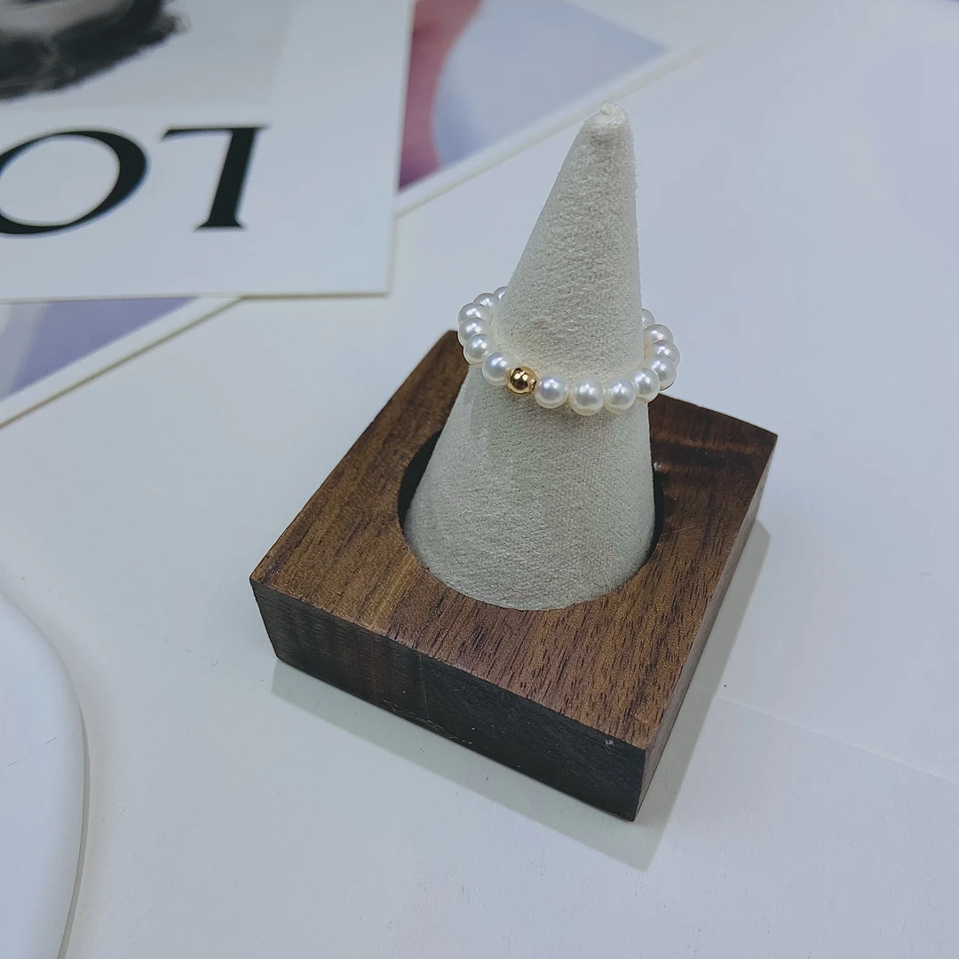 天然淡水珍珠戒指   JZ1001