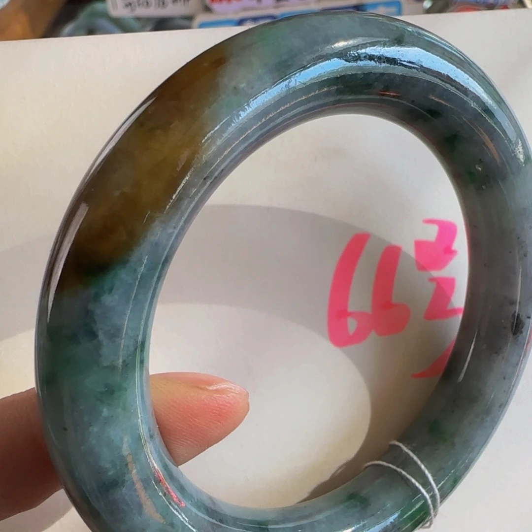 未镶嵌手镯翡翠老坑55.9蒙娜丽莎海蓝之谜