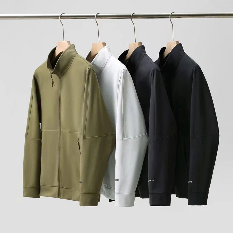 Leavo Johnson意式轻奢 春秋男士简约百搭立领户外运动休闲夹克