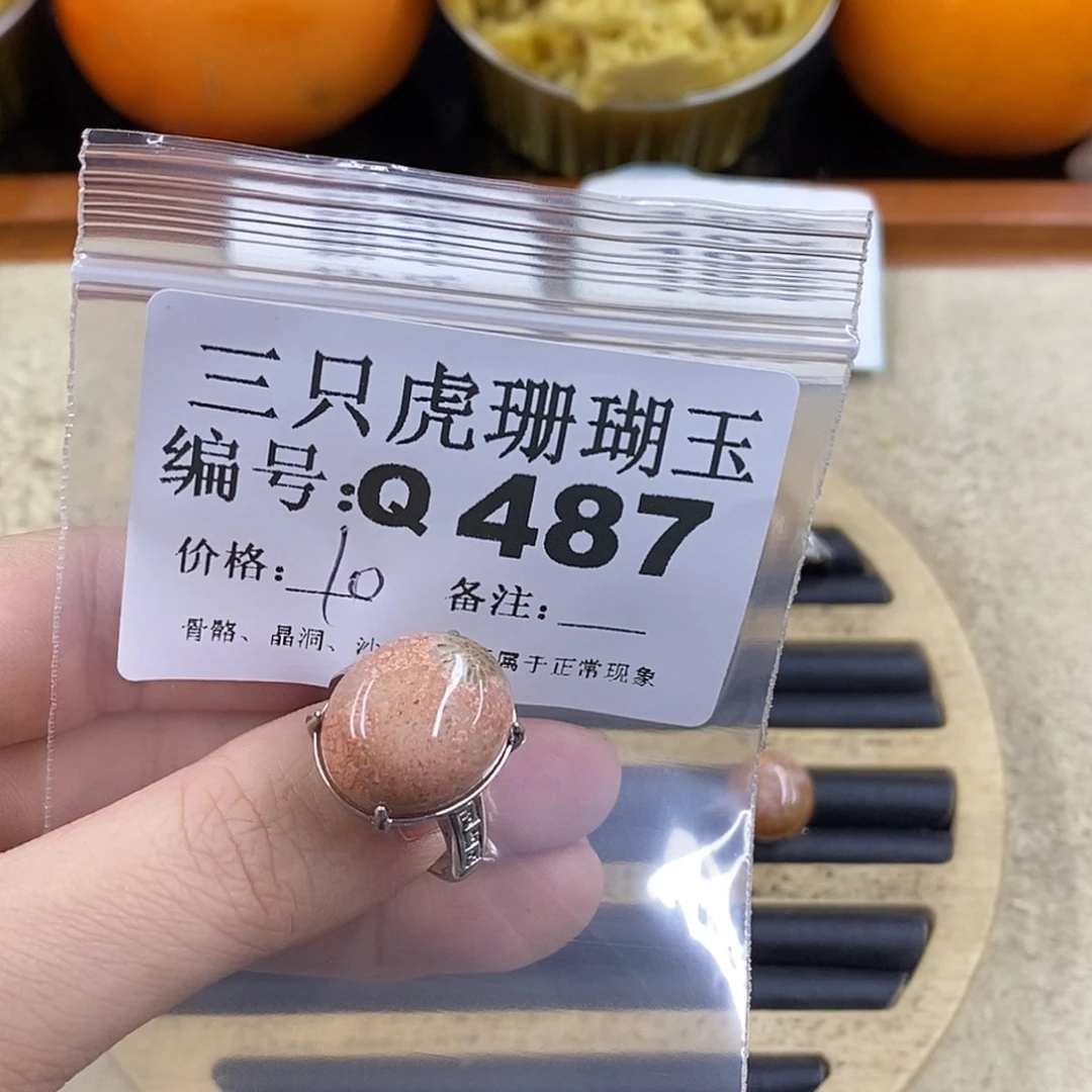 硅化珊瑚（珊瑚玉）1未镶嵌?****