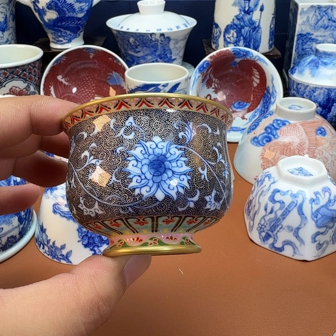 不***.杯子景德镇全手工手绘瓷器