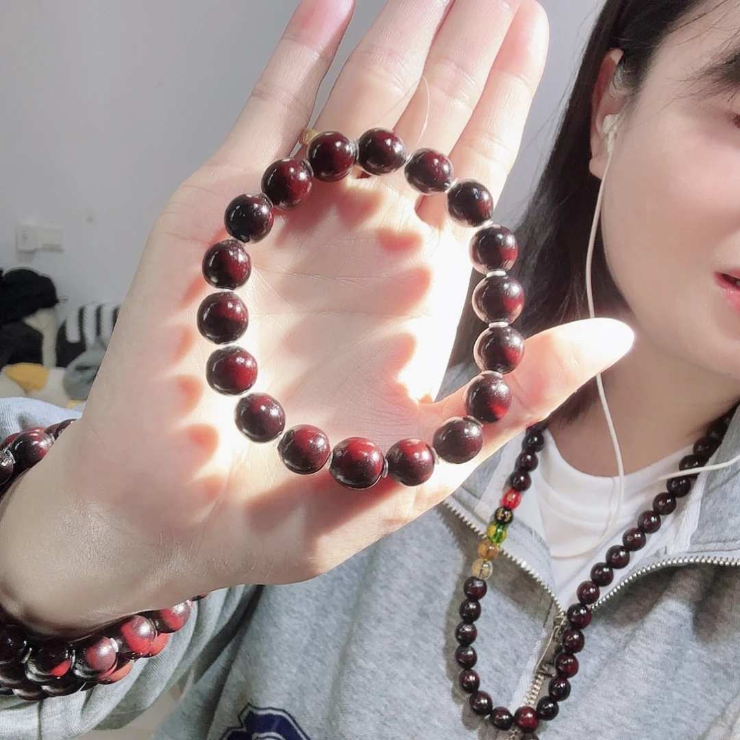 冷***风草珠菩提吊坠无患子陈年小花籽单圈手串18籽