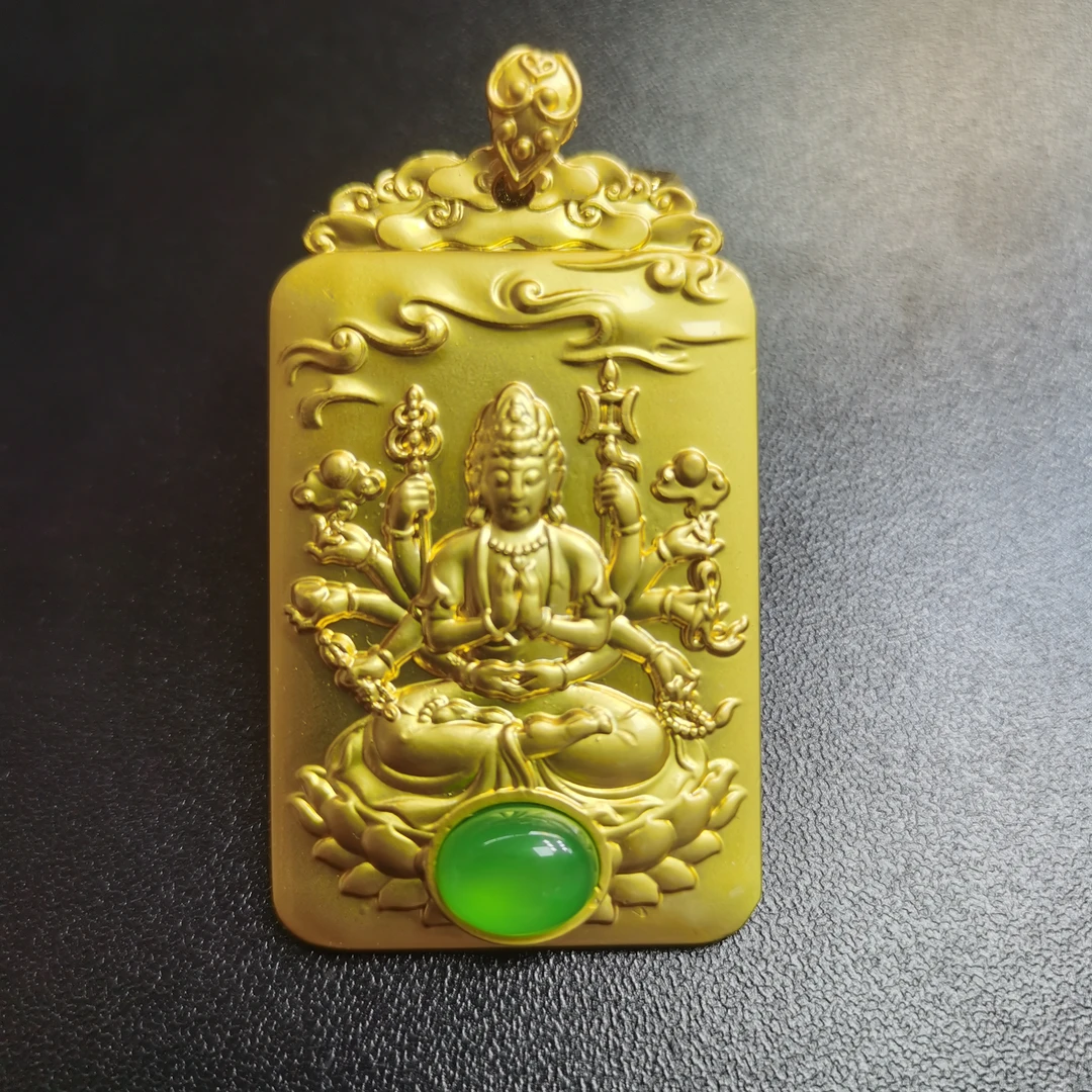 男士爆款千手观音玛瑙吊坠-赠送链子-带礼盒证书