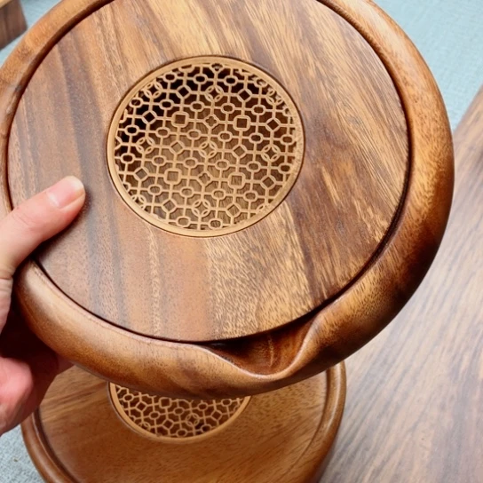 南美胡桃木储水茶盘