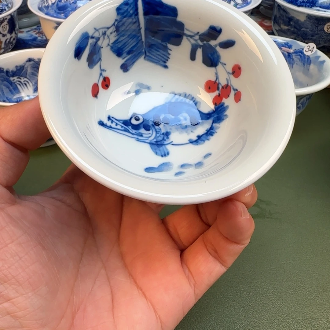 纯手工纯手绘茶具石头73