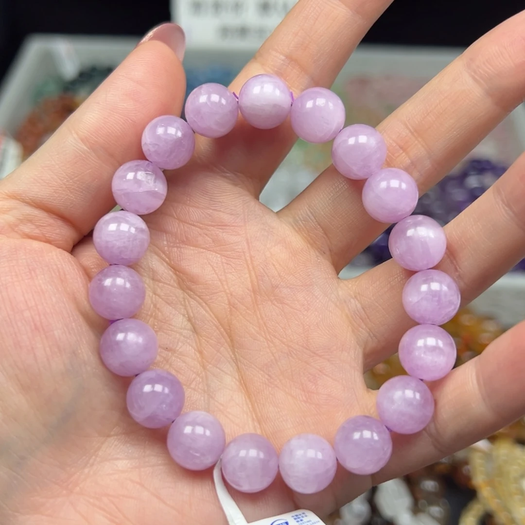 烟晶手链未镶嵌卡10精品拉丝紫锂辉12