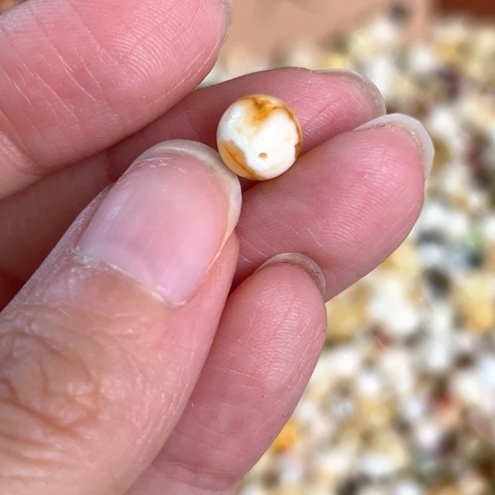 未镶嵌蜜蜡裸石7.6mm一个