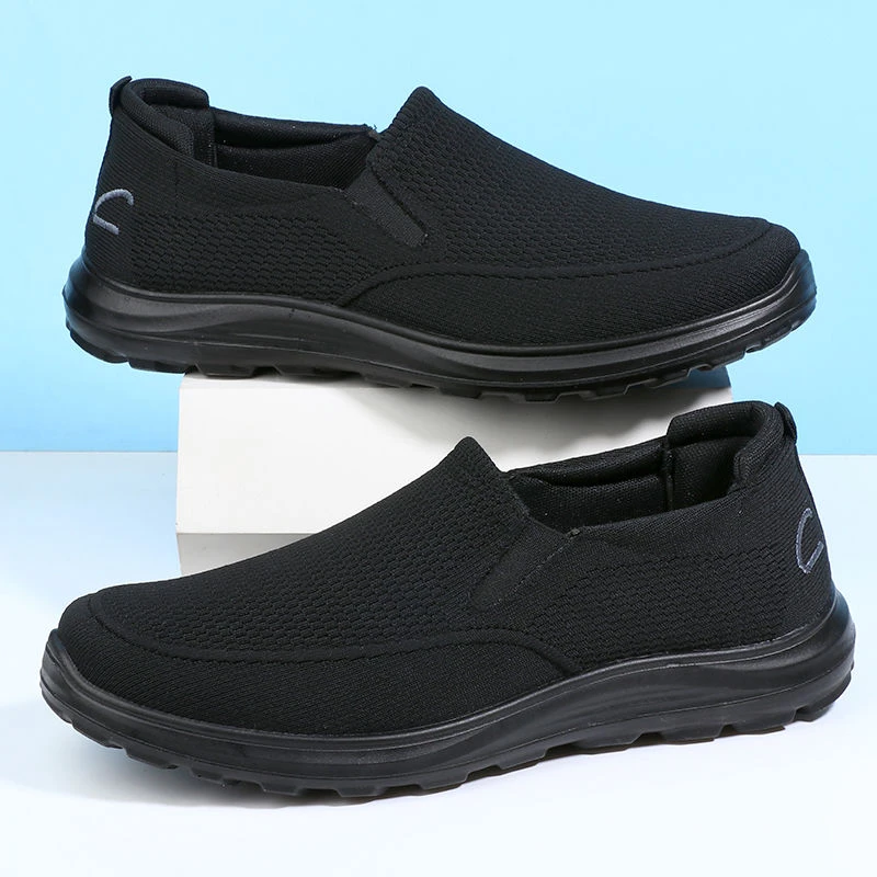 特大码48中老人健步鞋春秋透气休闲一脚蹬老北京布鞋轻便软底爸爸