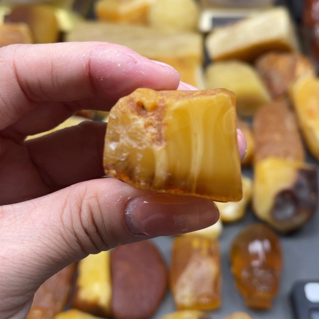 【闪购商品】未镶嵌定制琥珀天然琥珀蜜蜡原石定制