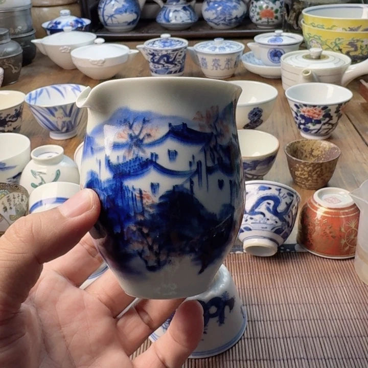 青花瓷器杯子茶具