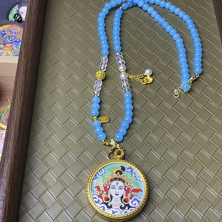 吊坠唐卡之家3.5白度母