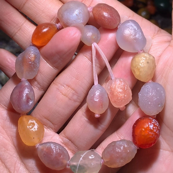 未镶嵌玛瑙/玉髓珠宝半成品