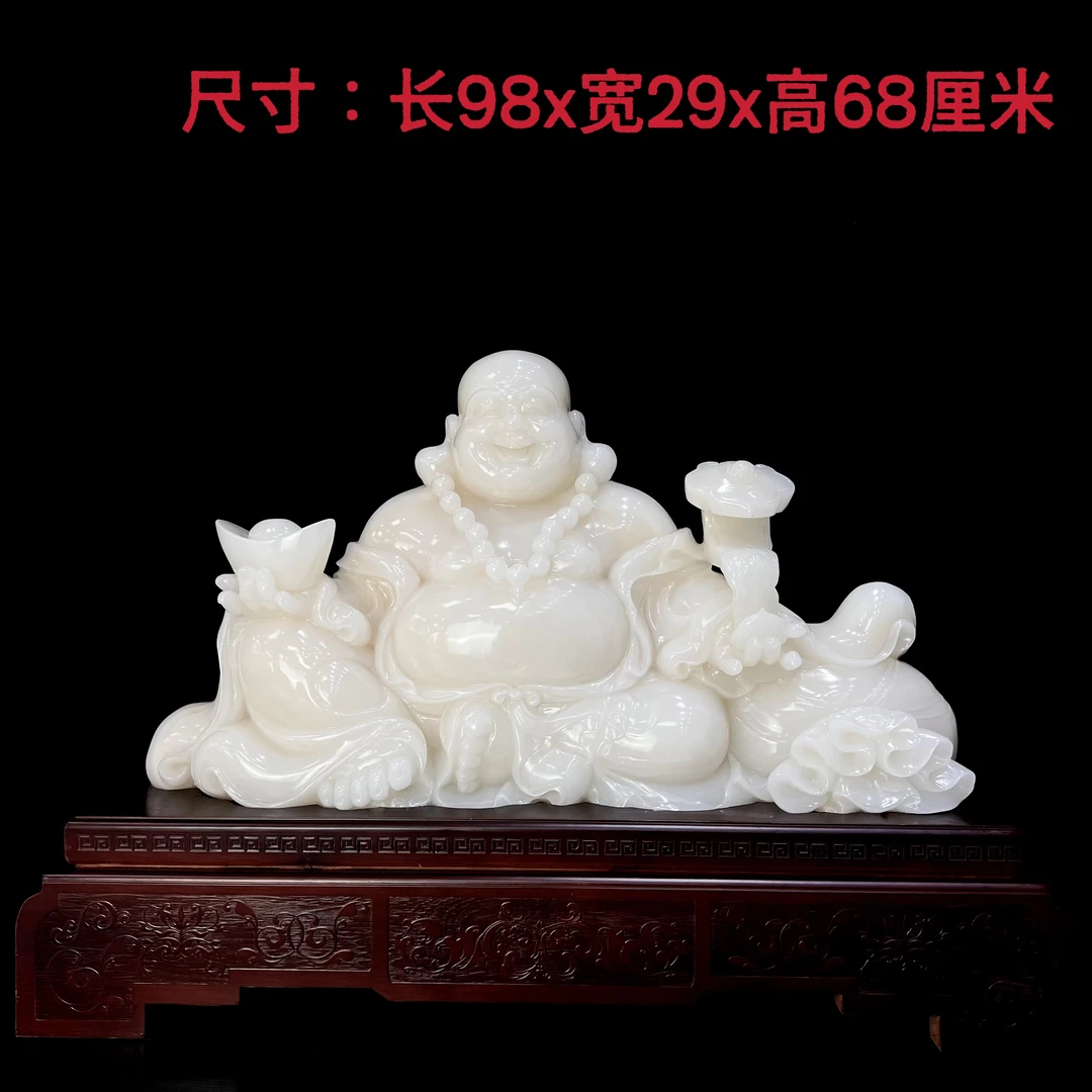 《弥勒佛大摆件》创意玄关家居博古架酒柜公司开业新居乔迁送礼摆件