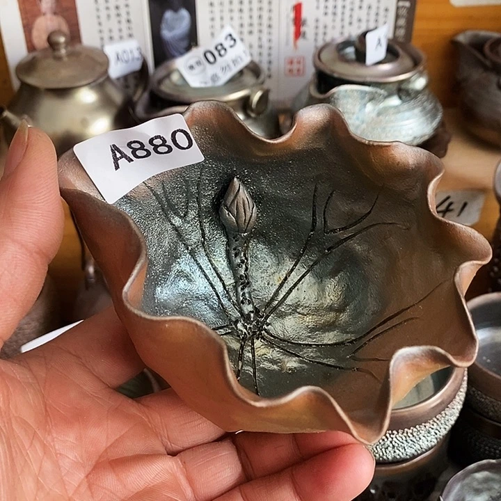 紫砂茶杯柴烧纯手工880