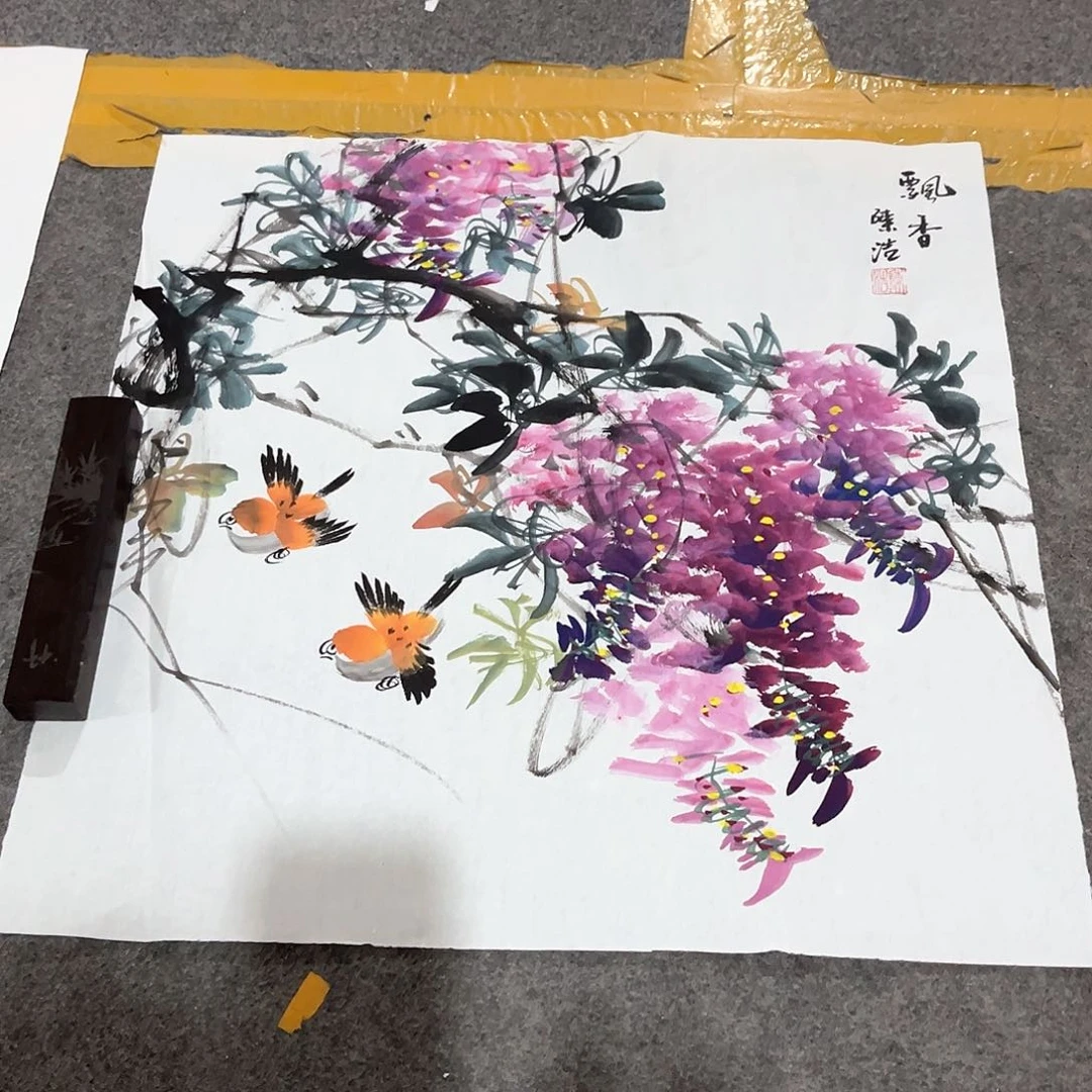 国画纯手工绘画作品欣赏作品