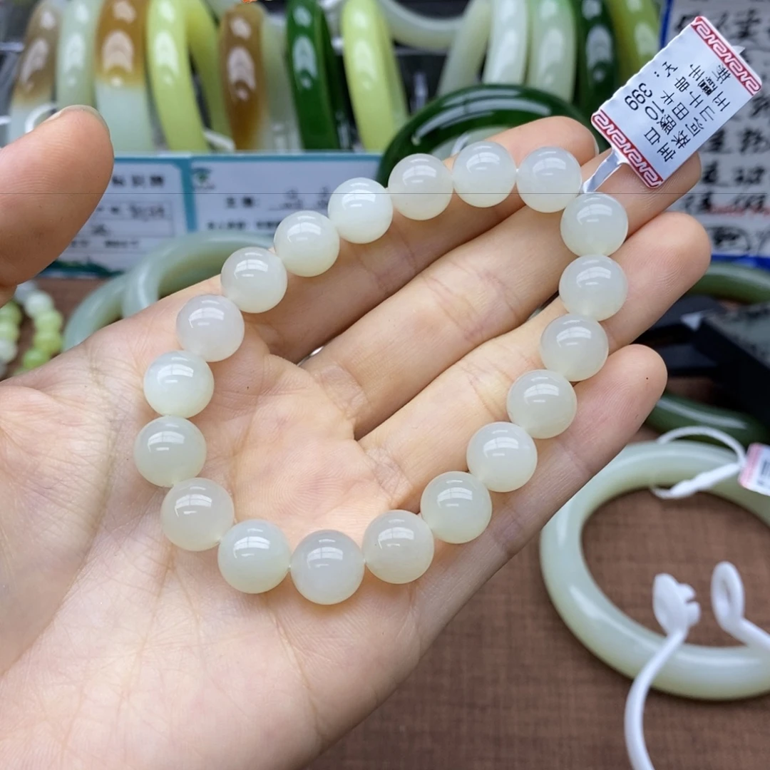 未镶嵌手串和田玉卡10