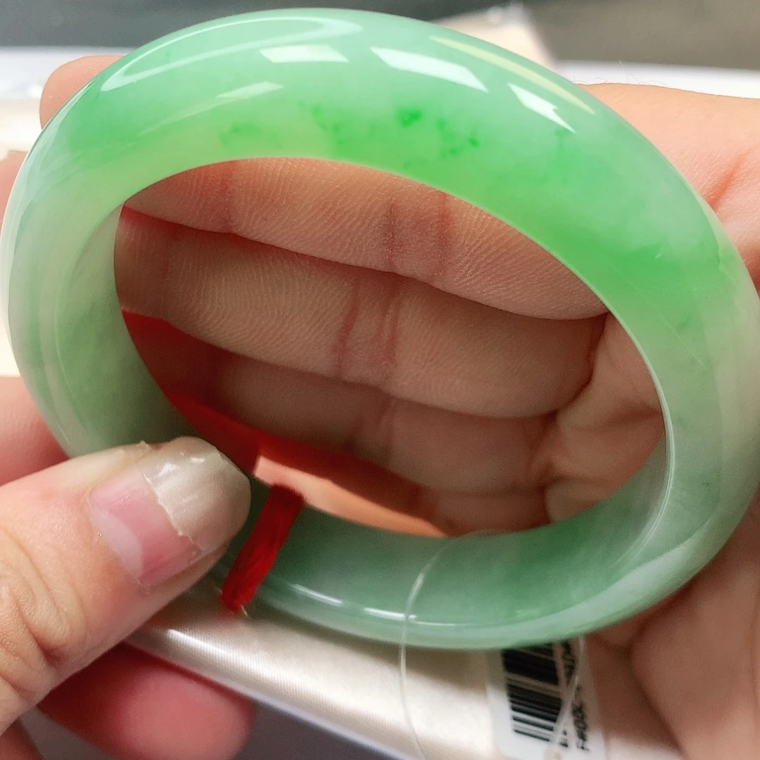 未镶嵌手镯翡翠缅甸纯天然A货翡翠老坑料果阳绿