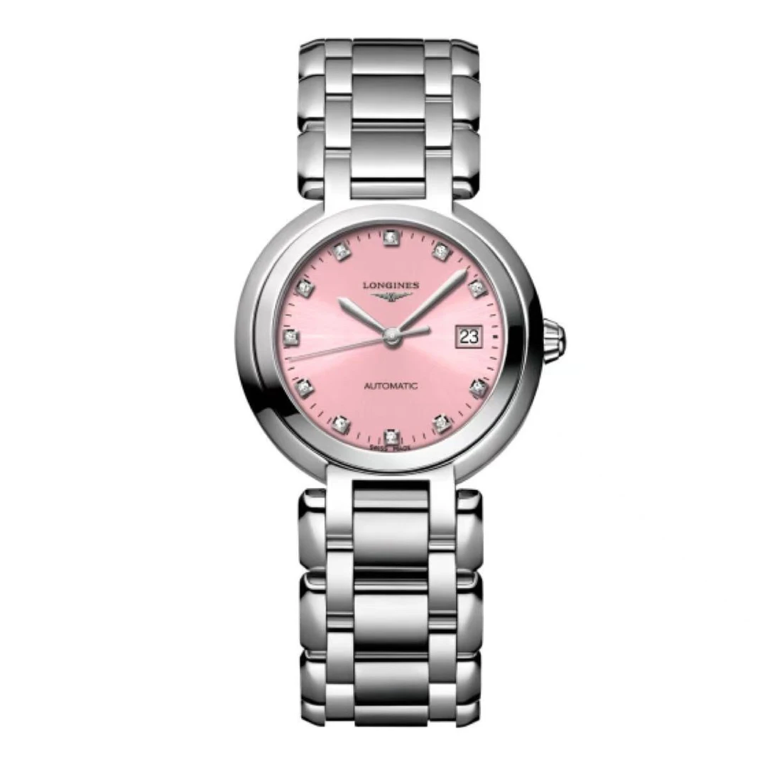 99新 Longines/浪琴 /女表/  优雅113 钻刻粉盘