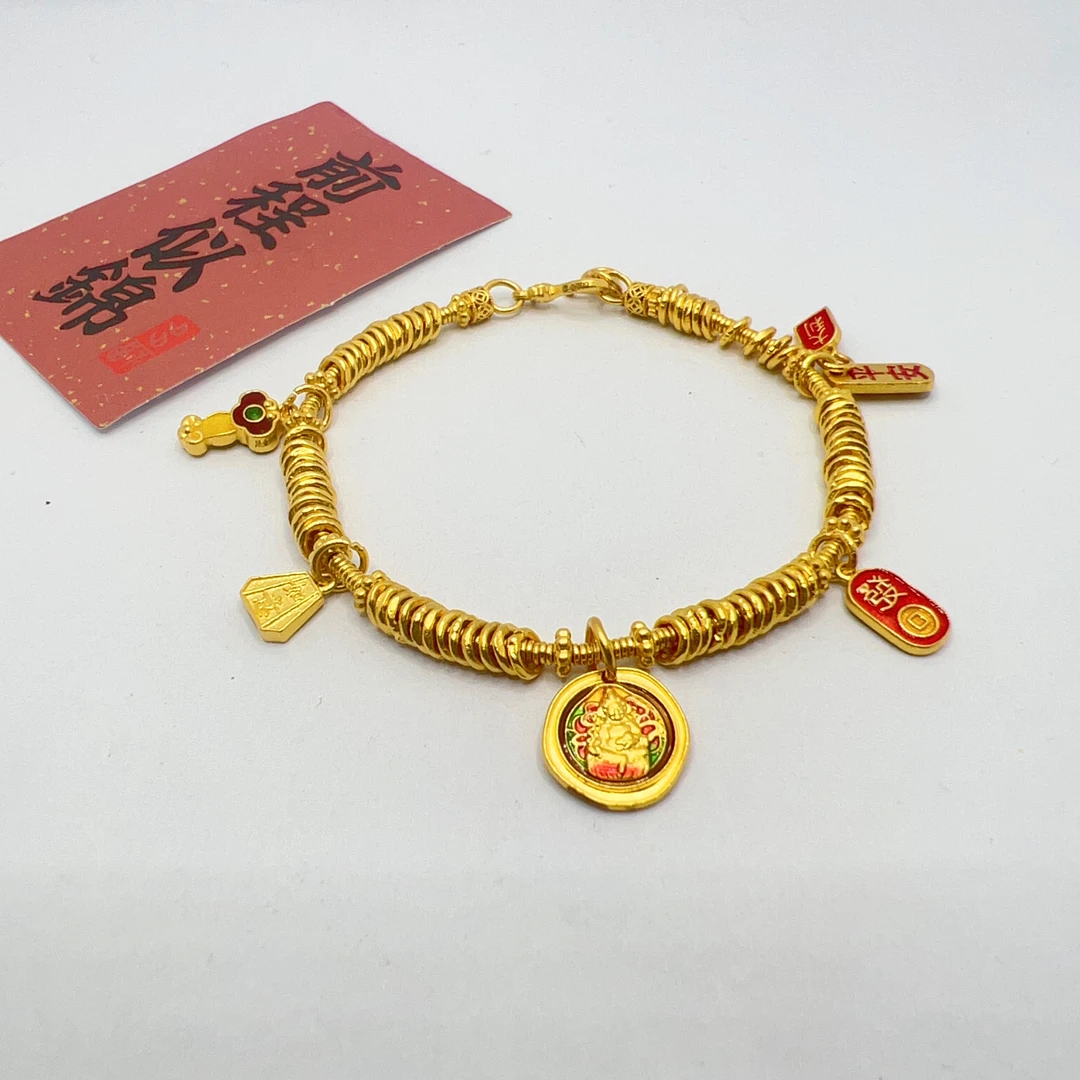 足金999 黄金投资金 卡4盘缠 14.5-15手围 22.66 克