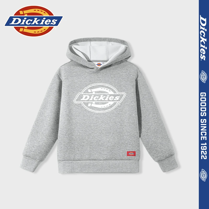 Dickies童装儿童秋装休闲卫衣男童连帽上衣女童宽松舒适套头衫潮