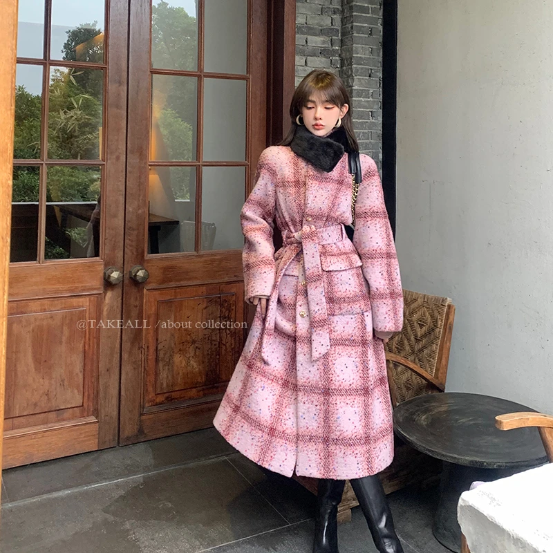 【特价】澳毛混纺 质感爆棚重磅澳毛粗纺大衣RW223027