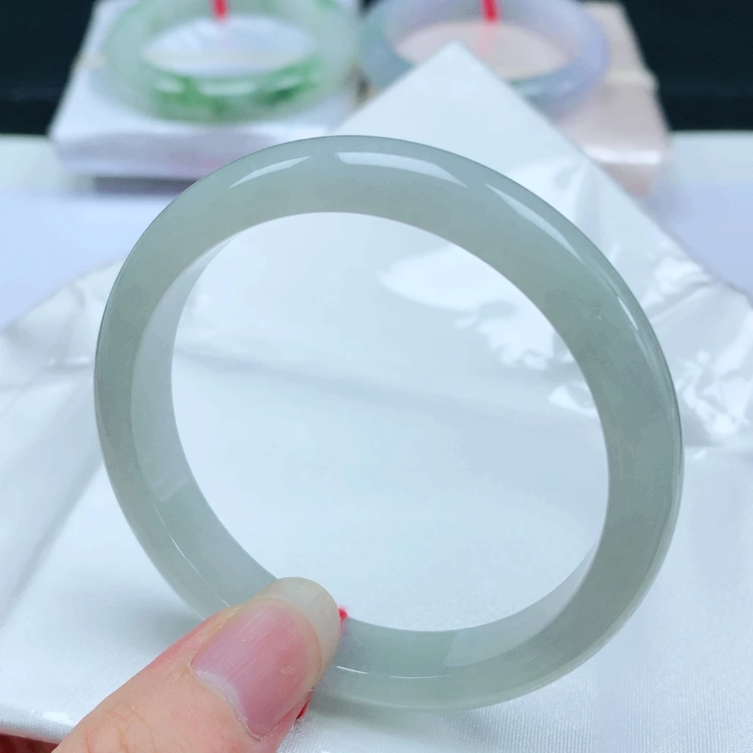 未镶嵌手镯翡翠   编号40 正圈54