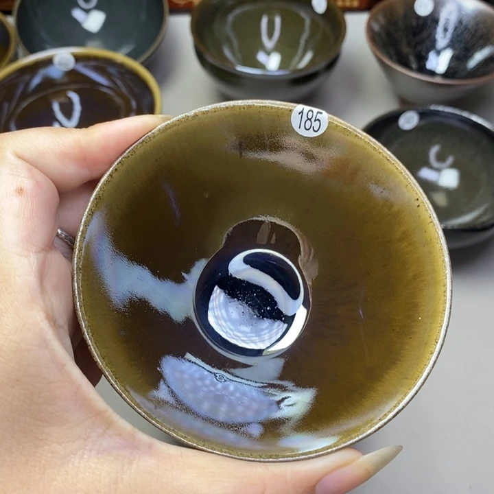 黑***哥茶盏建窑建盏主人杯