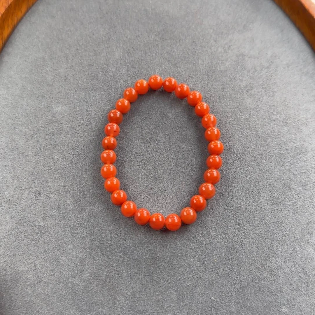 南红玛瑙手串未镶嵌