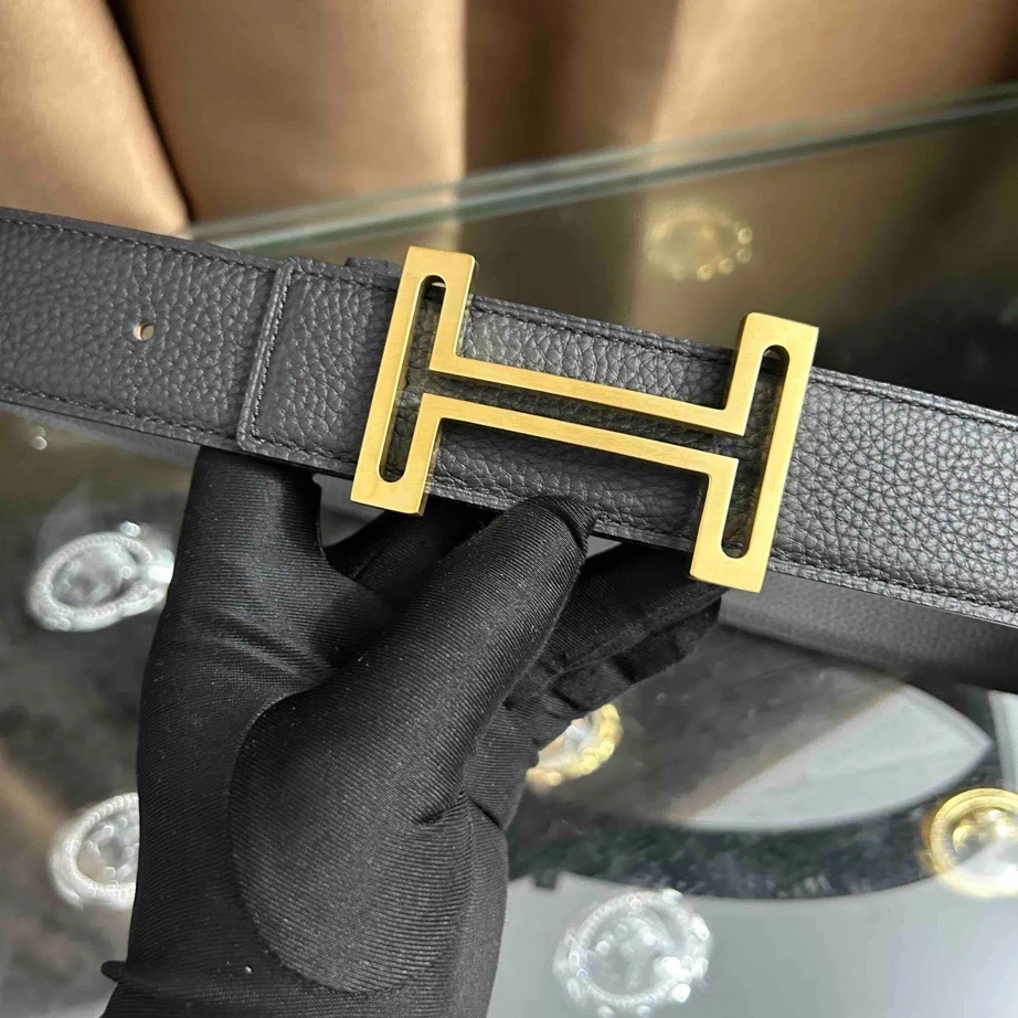 新款皮带男士头层牛皮腰带青中年H扣工字扣百搭高档送礼商务韩潮