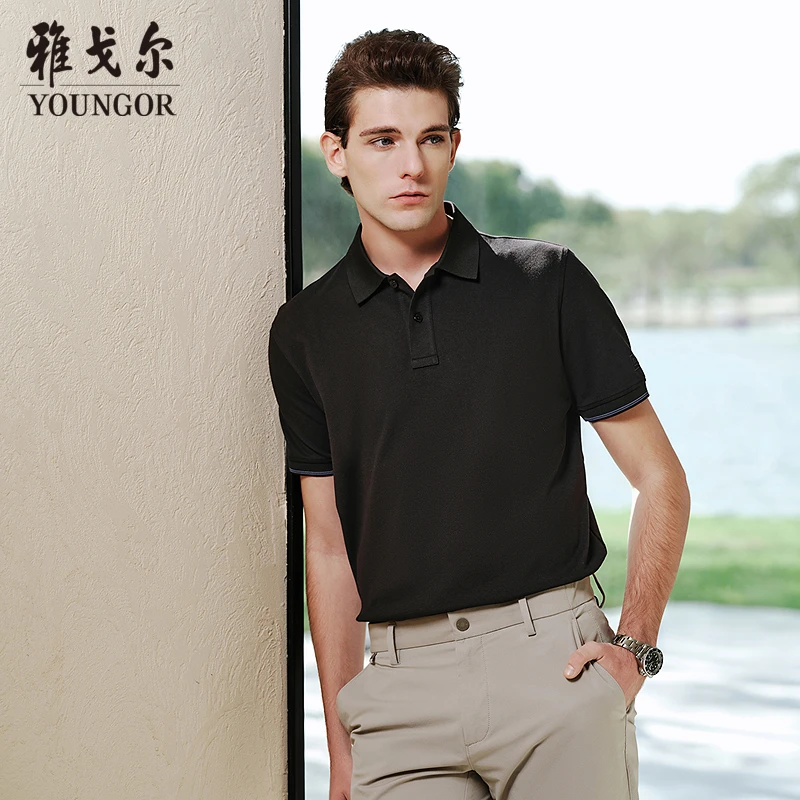 【呼吸棉+吸湿排汗】雅戈尔夏季新款男士简约短袖POLO衫翻领533116
